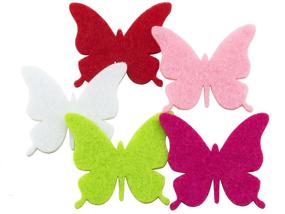 img 4 attached to Summer Ray 100Pcs Colorful Butterfly Embellishment