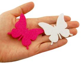 img 2 attached to Summer Ray 100Pcs Colorful Butterfly Embellishment