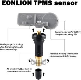 img 3 attached to 🔧 EONLION Tire Pressure Sensor 315MHz TPMS for Chevy GMC Cadillac Buick - 13586335, 13581558, 15922396