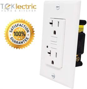 img 3 attached to Enhanced Teklectric Receptacle Plate Outlet 🔌 - All-in-One Solution for Convenience and Safety