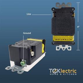 img 1 attached to Enhanced Teklectric Receptacle Plate Outlet 🔌 - All-in-One Solution for Convenience and Safety