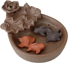 img 3 attached to Backflow Incense Handmade Ceramic Waterfall Home Decor for Home Fragrance