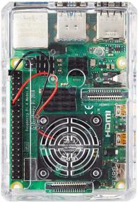 img 1 attached to 🎛️ Набор аксессуаров для Raspberry Pi 4 Vilros - корпус с вентилятором, блок питания, набор радиаторов (4 шт.) и адаптер Micro HDMI