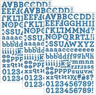 blue glitter alphabet letter stickers - 3 sheets by qq&amp;u logo