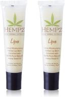 🌿 hempz non spf lip balm set: pack of 2 | 0.44 oz each | nourishing and moisturizing logo