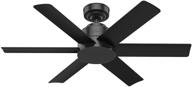 hunter fan co. 59613 kennicott indoor/outdoor ceiling fan with wall control, 44 in matte black логотип