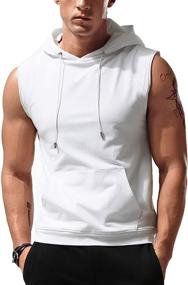 img 4 attached to 🏋️ Babioboa: Enhance Your Fitness Journey with Stylish Hooded Training Bodybuilding Clothing for Men