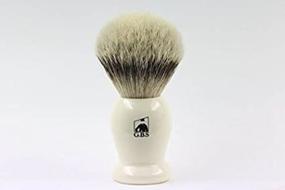 img 3 attached to 🪒 G.B.S Silvertip Badger Shaving Brush: Faux Ivory Resin Handle for Extra Soft Bristles, Lather Creation, and Daily Grooming (21 MM Knot, 4.5" Tall)