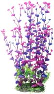 🌿 16-inch artificial purple plastic plant aquarium decor fish tank decoration ornament by cnz logo
