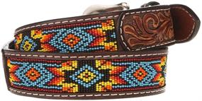 img 1 attached to 🤠 Beaded Brown Western Fashion Accessories for Men - Enhancing SEO