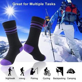 img 2 attached to 🧦 Warm Thermal Socks: Three Street Unisex Winter Fur-Lined Boot, Thick Insulated Heated Slipper Non-Slip Socks for Cold Weather