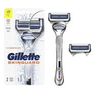 🪒 gillette skinguard razors for men: razor & 2 blade refills, combat skin irritation logo