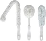 🧼 efficient glassware cleaning brush set by lily's home decanter - ideal for hard to reach areas of champagne flutes, beer mugs, baby bottles, and narrow neck goblets (set of 3) логотип