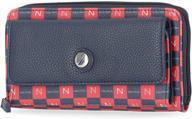 👛 nautica bulk cargo womens rfid wallet clutch zip around organizer (nantucket) – stylish & secure women's wallet for organized storage logo