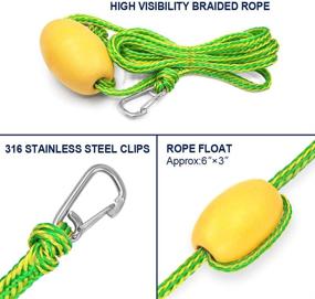 img 3 attached to 🚤 Obcursco PWC Anchor: 2-in-1 Sand Bag Anchor for Jet Ski, Kayak, Swim Mat, Paddle Board – Adjustable Buoy Included