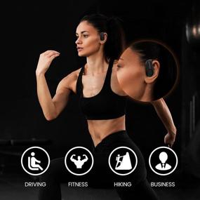 img 3 attached to 🎧 ACEHE Wireless Earbuds - Sport Bluetooth Headphones with 50 Hours Play Time, Wireless Charging Case, Noise Cancelling, Deep Bass, IPX7 Waterproof, Earhooks for Running, Gyms, Exercising