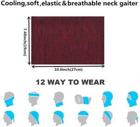 img 1 attached to Kids Winter Neck Gaiter Bandanas: Stay Warm with UV Protection & Ice Silk Fabric - Ideal for Outdoor Sports