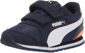 img 4 attached to 👟 White Gray PUMA Unisex Runner Sneaker for Boys - Shoes and Sneakers