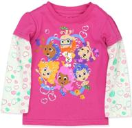 👕 toddler girls t-shirt tee - bubble guppies logo