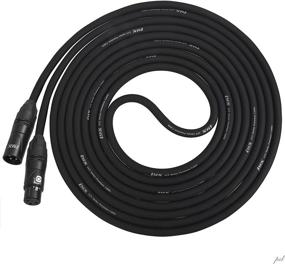 img 4 attached to 🎙️ LyxPro Quad Series 100 ft XLR 4-Conductor Star Quad Balanced Microphone Cable: Exceptional Sound Quality, Ultra-Low Noise, Black