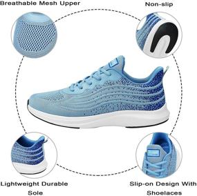 img 3 attached to 👟 KOJOOIN Athletic Sneakers, Men's/Women's Lightweight Tennis Shoes Non Slip, Breathable Mesh Fashion Running Shoes for Walking Gym Workout Jogging