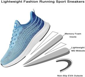 img 1 attached to 👟 KOJOOIN Athletic Sneakers, Men's/Women's Lightweight Tennis Shoes Non Slip, Breathable Mesh Fashion Running Shoes for Walking Gym Workout Jogging