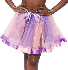 img 2 attached to RELBCY Layered Ballet Rainbow Princess Women's Clothing for Skirts