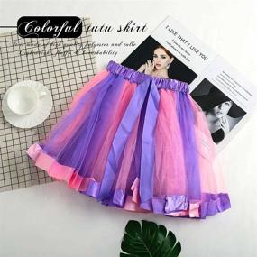 img 3 attached to RELBCY Layered Ballet Rainbow Princess Women's Clothing for Skirts