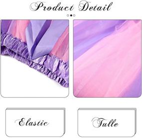 img 1 attached to RELBCY Layered Ballet Rainbow Princess Women's Clothing for Skirts