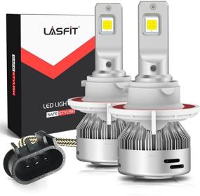 img 4 attached to 💡 LASFIT H13 9008 LED Bulbs - Ultra Bright 60W 6000LM 6000K White LED Light - Easy Plug & Play