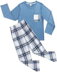 img 4 attached to Pajamas Cotton Bottom Lounge Sleepwear