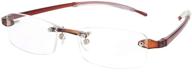 👓 joyside rimless frameless reading glasses with spring hinge for men and women - lightweight frames, comfortable fit (62) logo