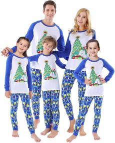 img 4 attached to Matching Christmas Pajamas Snowman Sleepwear Apparel & Accessories Baby Girls in Clothing