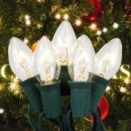 рождественские винтажные лампы накаливания, подвесные на открытом воздухе логотип