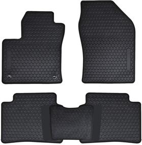 img 3 attached to Custom Fit Megiteller Car Floor Mats for Toyota Prius 2016-2021 (Including Prime) - Odorless, Washable, Heavy Duty Rubber (All Weather) Floor Liners Set in Black