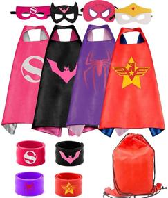 img 4 attached to Superhero Bracelets for Girls: Perfect Costumes for Birthday Parties