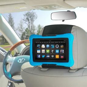 img 2 attached to TFY Swivel Universal Car Headrest Mount Holder for 7 – 10 Inch Kindle Fire Tablets