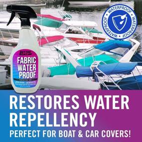 img 1 attached to 🛥️ The Ultimate Waterproofing Spray: Marine Canvas Boat Tops, Vinyl Seats & Tent Protector