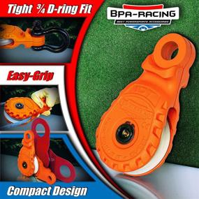 img 3 attached to 🔓 BPA-RACING Блок буксировочный 10 тонн: универсальный аксессуар для лебедок для аварийной техники внедорожников и аварийных наборов