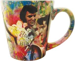 img 2 attached to 🎨 Colorful Collage Mug featuring Elvis Presley