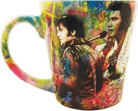 img 1 attached to 🎨 Colorful Collage Mug featuring Elvis Presley