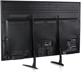 img 2 attached to 📺 Mount-It! Universal TV Stand Base Replacement for 32-60 inch TVs, 110 lbs Capacity