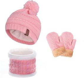 img 4 attached to Toddler Infinity Thermal Bufandas Childrens Girls' Accessories in Cold Weather
