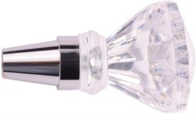 img 1 attached to 🚗 AutoBoy Crystal Diamond Gear Stick Shift Knob – Universal Fit for Car Manual & Automatic Transmission Without Lock Button