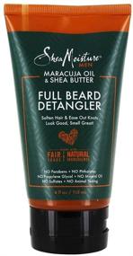 img 2 attached to 🧔 Shea Moisture Men's Beard Detangler with All Natural Ingredients, Maracuja Oil & Shea Butter, Softening Hair & Untangling Knots for a Gentle Beard, 4 oz