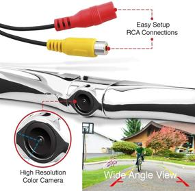 img 2 attached to BOSS Audio Systems LPC35 Car Rear View Backup Camera - License Plate Mount, High Resolution, Easy Installation, 170 Wide Angle View, Waterproof, Low Light Friendly, Distance Guide View