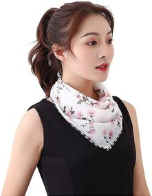 img 3 attached to Outdoor Protection Anti Dust Bandanas White Rose