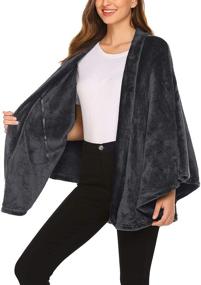 img 3 attached to Ekouaer Cardigan Lightweight Oversized Blanket Women's Clothing