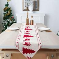 🎅 stunning sandonge christmas table runners with snowman design - perfect for festive holiday dinner decor! логотип