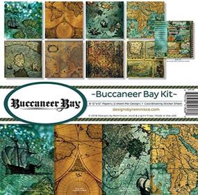 img 1 attached to 📔 Набор Buccaneer Bay Collection: раскройте свою творческую силу с альбомом Reminisce Scrapbook!